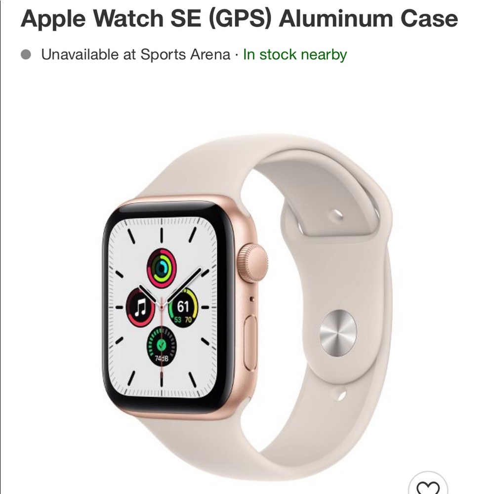 Apple Watch SE 40mm Starlight w sport band BRAND NEW